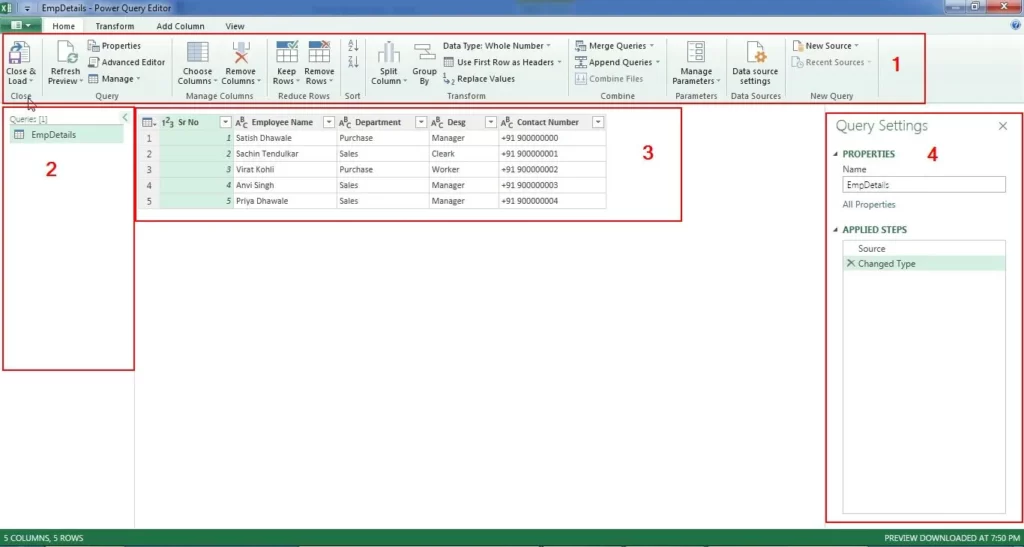 Power Query Editor in Excel 