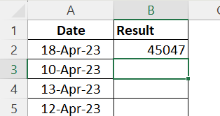 IF function with date in Excel