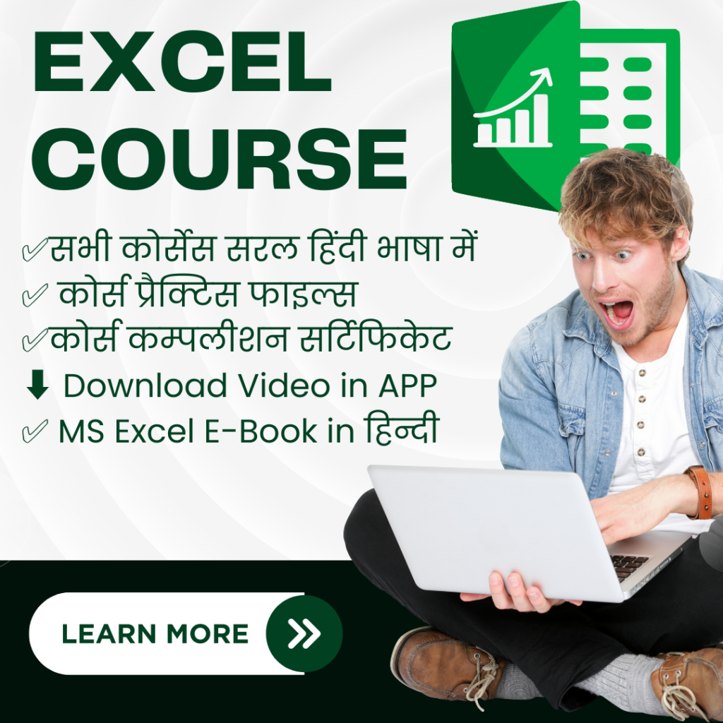 EXCEL COURSE IN HINDI