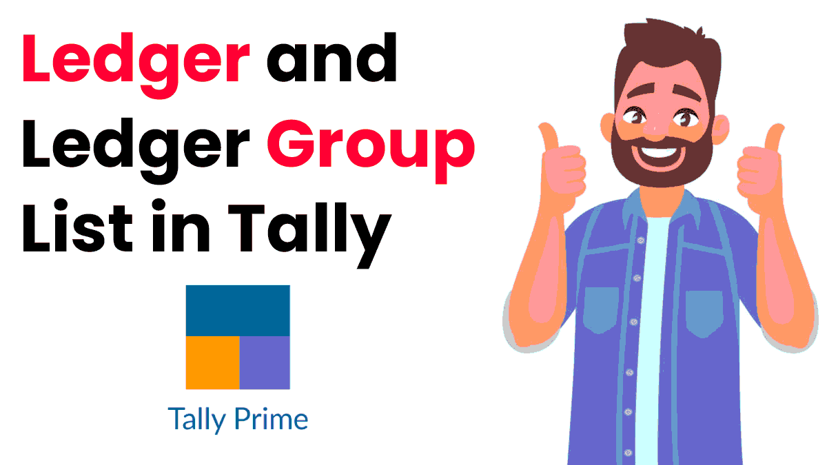 ledger with ledger groups in tallty